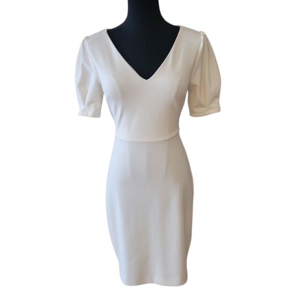 Express Off White Versatile Mini Dress Size XXS - Picture 2 of 6
